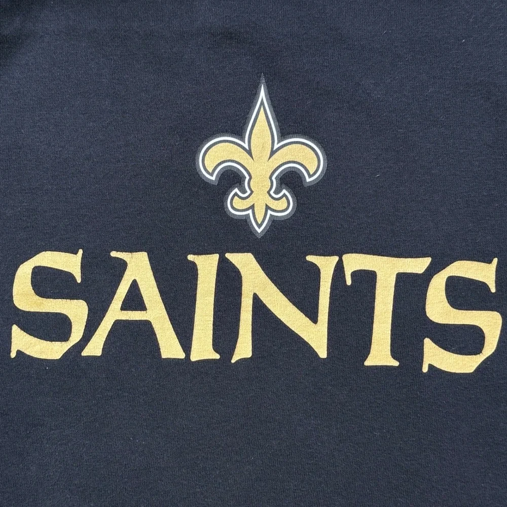 New Orleans‎ Saints Youth XL 18 20 Hoodie NFL Team Apparel Black